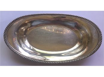 Sterling Silver Oblong Tray 11' Long, 6' Wide, 6.33 Troy Ounces (See Description)