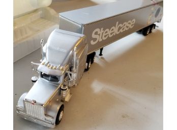 Limited Edition 100th Anniversary Issue Steelcase Diecast 18- Wheeler Toy Truck In Its Original Box 2012