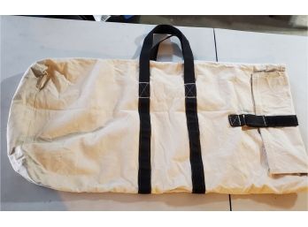 Large White Canvas Duffle Bag - For Plenty Of Storage And Carrying Of Bulky Objects