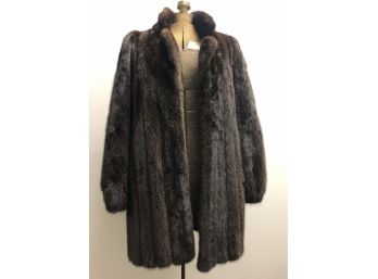 Women's Astonishingly Beautiful Brown Mink Fur Jacket - Coat