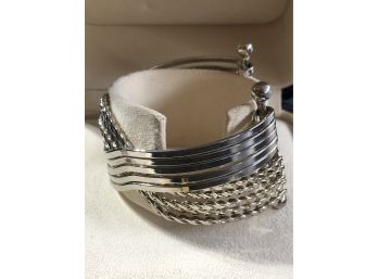 Betteridge Jewelers Of Greenwich -  Elegant Sterling Silver 925 Cuff Bracelet In Its Original Betteridge Case