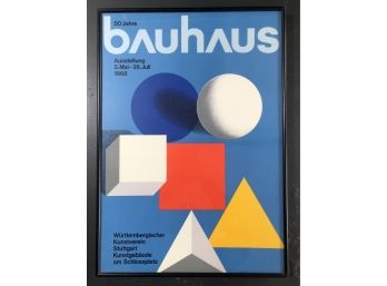 Poster Of Original 1940s Design Of Highly Respected Bauhaus Artist -Herbert Bayer -a 1968 Art Exposition Print
