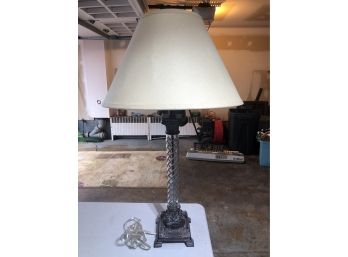 Stunning Ethan Allen Beauford Crystal And Bronze Table Lamp