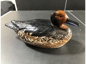 Hand -crafted And Painted Large Ceramic Duck