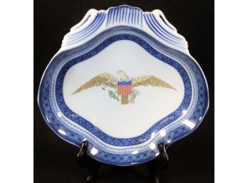 Rare Antique Porcelain Shell Dish From Mottahedeh Made For The Department Of State