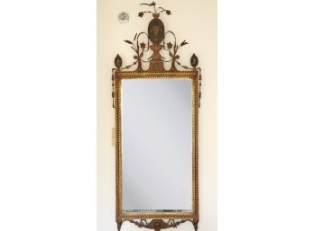 Simply Stunning Antique Intricately Carved Wood Wall Mirror