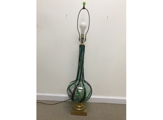 Large Vintage Murano Glass Lamp
