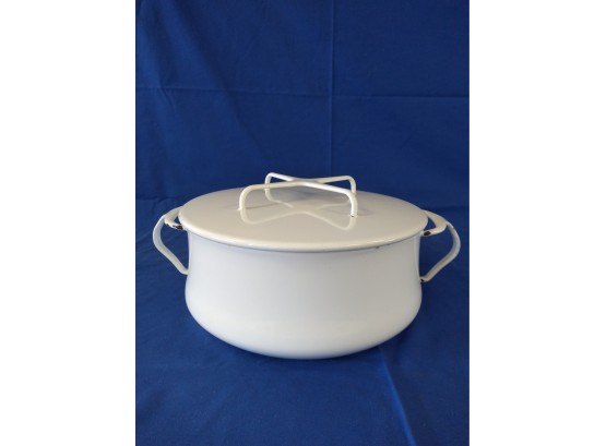 Vintage Loved White Dansk Designs France Enamel Cook Pot