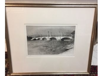 Original Wolf Kahn   American Etching   Pencil Signed  39/40. Limited  Edition  Etching . Kahn Is An Extreaml