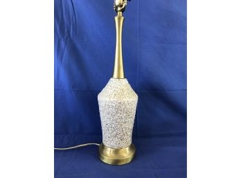 Mid Century Modern Gold Fleck Pottery Lamp