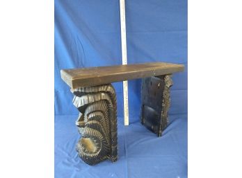 Fantastic Retro Tiki Head Bench / Side Table
