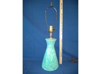 Teal Smudge Mid Century Modern Italian Pottery 'Bellucci' Lamp