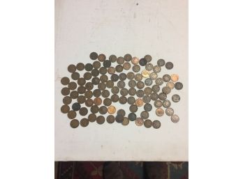 100 Indian Head Pennies . 19th And 20 Th  Century
