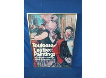 Vintage 1979 Art Institute Of Chicago Toulouse-lautrec Poster