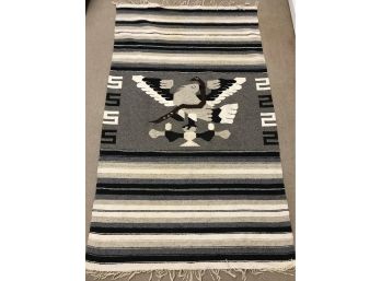 Southwestern / Mexican Rug Eagle And Snake