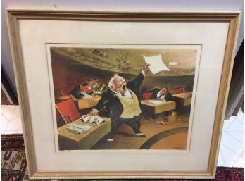 Original  Pencil  Signed Lithograph By William Gropper