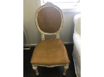 Antique Chair Emelies De Meuble Du Rol Sack Cloth Seat Cover 20x19x40