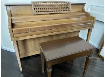 Hardman Piano 56x25x41 And Bench 25x15x22  Very Old