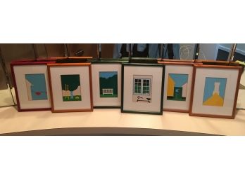 Set Of 6 Colorful Prints 8x10