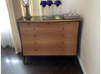 Italian Designer Giorgetti Spa 1980's Buffet Table With 8 Drawers