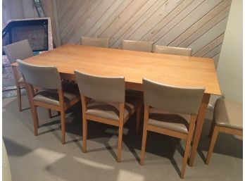 Maple Dining Room Table With 8 Chairs From NC