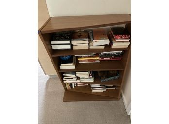 Mid Century Style Bookcase Light Brown With 4 Shelves 29x13x27
