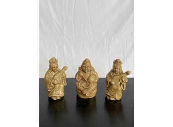 3 Small Asian Statues