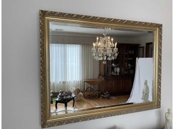 Square Gold Framed Mirror 45 X 33