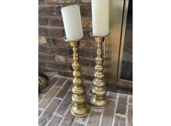 Pair Matching Brass Candlesticks