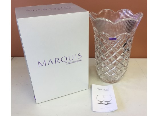 Waterford Marquis Basketweave Vase Brand New In Box, W Sticker