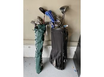 Golf  Clubs & Black Bag Henry Griffiths, Ping, Callaway Etc.