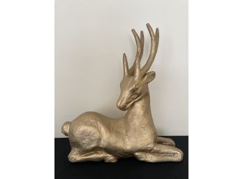 Paper Mache Gold Deer