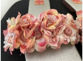 LOLLIPOP Pink Floral Flats Size 38