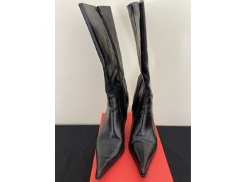 LAVORAZIONE Black Heeled Boots Size 7 Italy