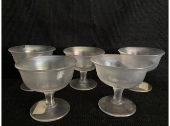 Vintage White Carnaval Glass