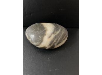 Black And White Polished Possible Zebra Stone