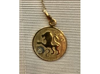 Hello All You Leo The Lions 12K GF Pendent
