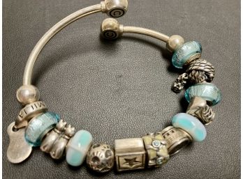 Camilia Bracelet With Charms Some Marked 925