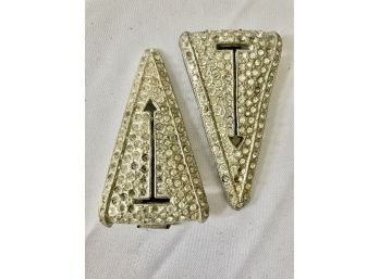 Vintage Triangular Clips For For Shoes, Belts, Scarves, Lapels Or Jacket Clips Cool Looking