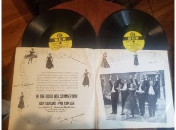 Vintage 1940's Judy Garland In The Good Old Summertime MGM Records Double Album