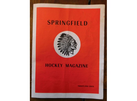 Vintage SPRINGFIELD HOCKEY MAGAZINE