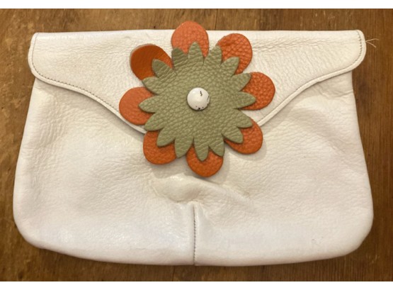 1960's Leather Purse, For A Flower Child!
