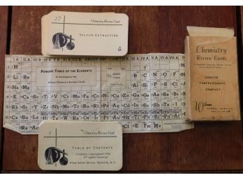 Chemistry Review Cards, Original Box.