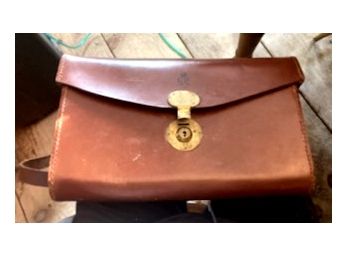 WW II British Couier's Leather Attache Case/Bag