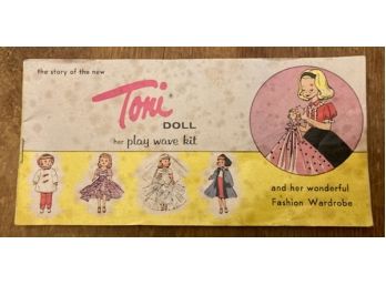 1958 'TONI' Doll Book/Brochure, American Character Doll Co.