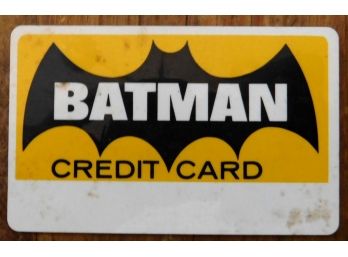 1966 BATMAN CREDIT CARD