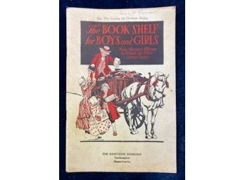 Vintage HAMPSHIRE BOOKSHOP 'tHE BOOK SHELF FOR BOYS AND GIRLS'