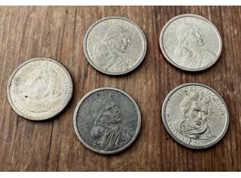 5 Vintage Dollar Coins