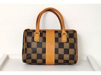 Vintage Fendi Signature Checkered Handbag
