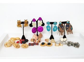 Fifteen Pairs Of Nice Quality Clip On Earrings